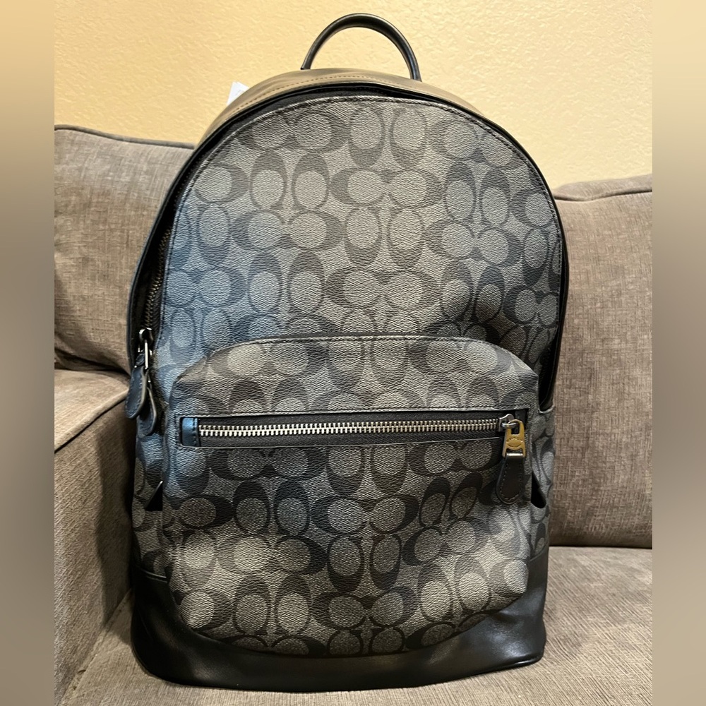 Coach West Backpack in Signature Canvas